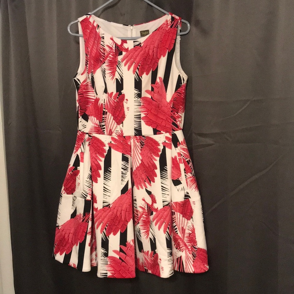 Patterned floral/ stripe dress